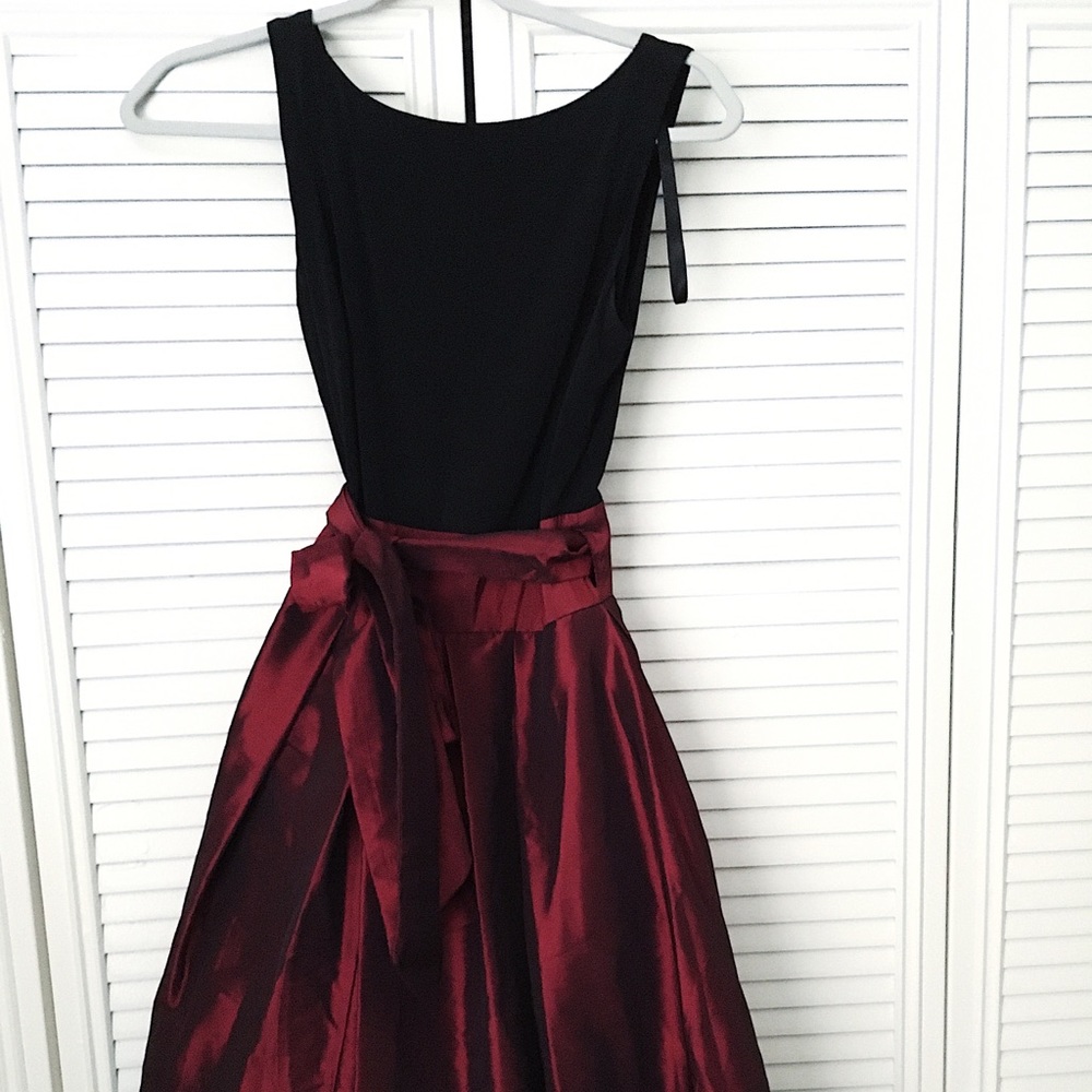 Red and Black Dress